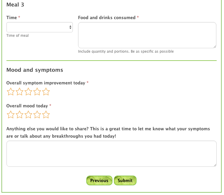 Food and Symptom Journal Preview 3