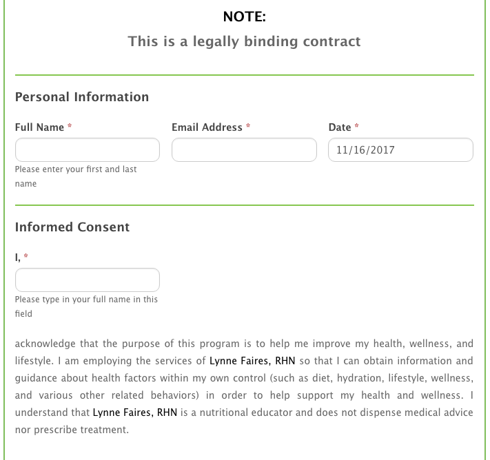 Informed Consent Agreement Preview 2