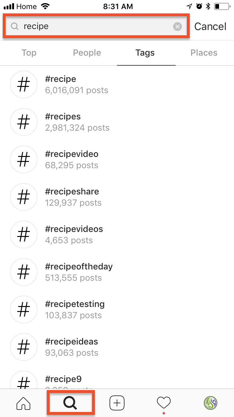 Search For Your Category Specific Hashtags On Instagram