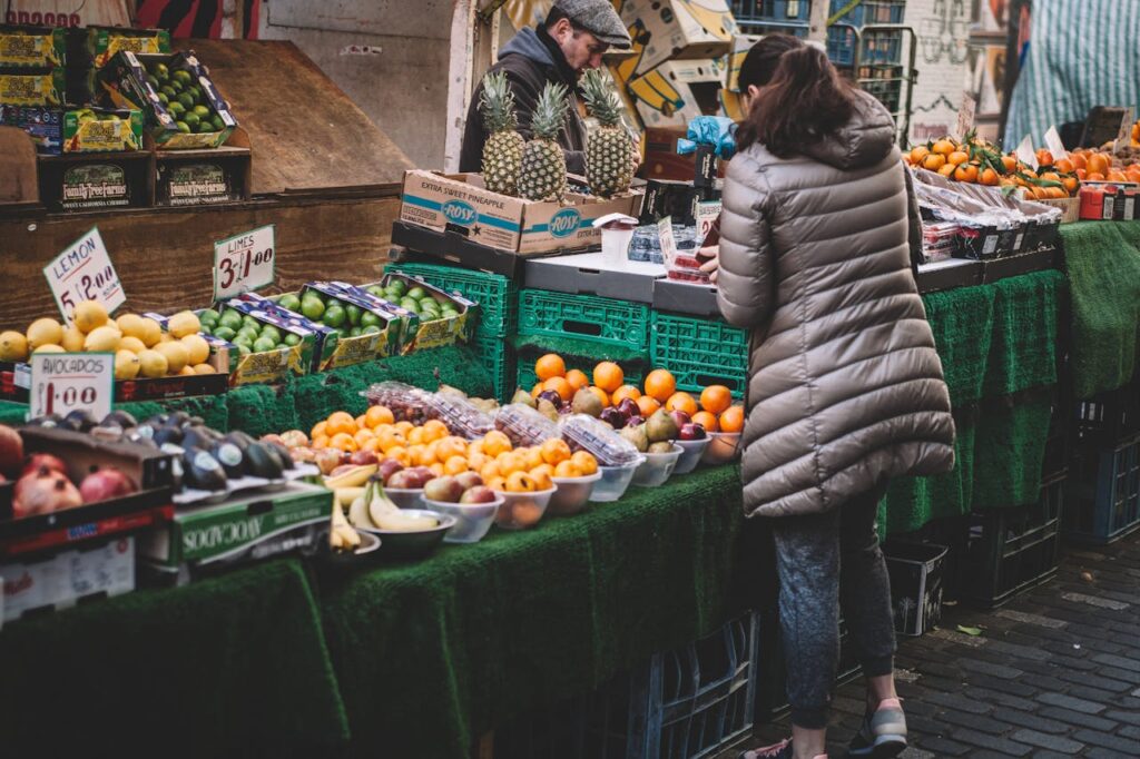 Local food market.